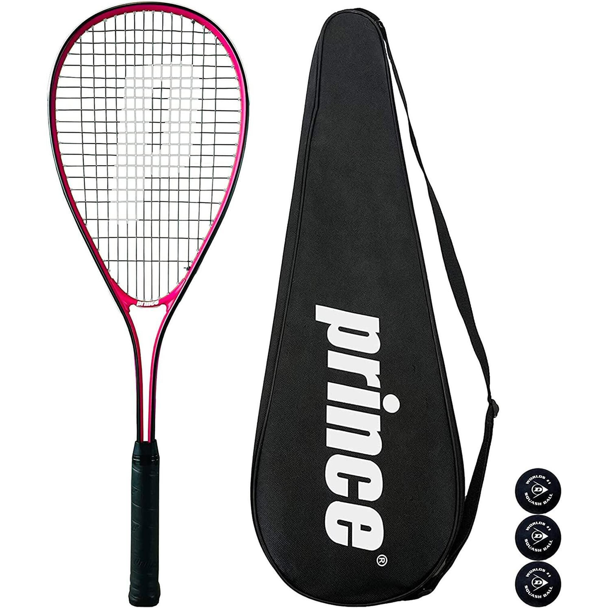 Prince Power Viper Ti Squash Racket, Inc Protective Cover & 3 Squash Balls 1/1