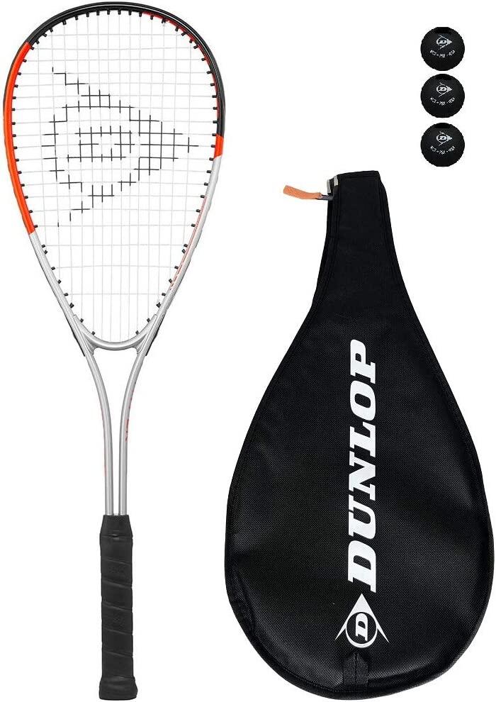 DUNLOP Dunlop Hyper Ti 4.0 Squash Racket + 3 Squash Balls