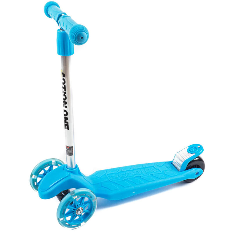 Állítható roller könnyű kerekekkel Stabilitás, Kék