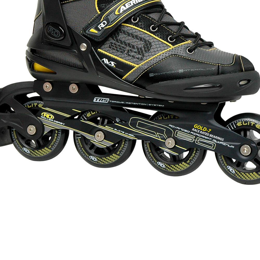 ROLLER DERBY AERIO Q-60 UNISEX INLINE FITNESS & RECREATIONAL SKATES – BLACK 3/5