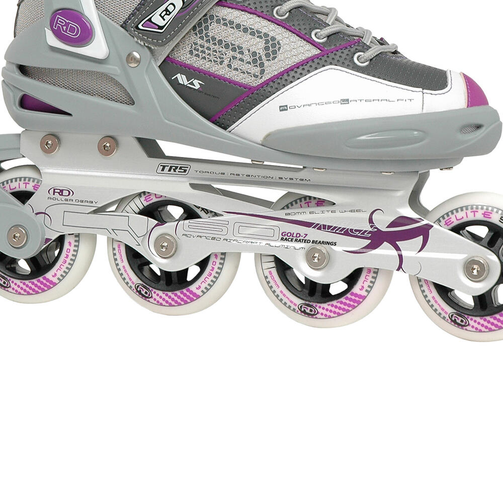 PATINES ROLLER DERBY AERIO Q60 WOM WHITE-GREY