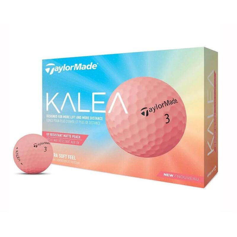 Kalea Peach雙層高爾夫球 (12粒) - 粉紅色