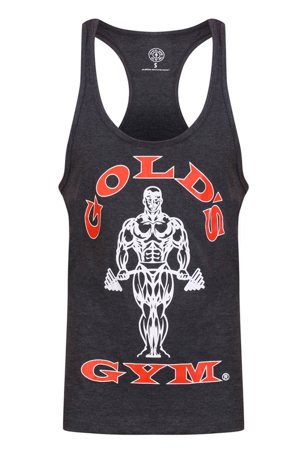 Men's Gold's Gym Muscle Joe Print Premium Stringer Vest 1/3