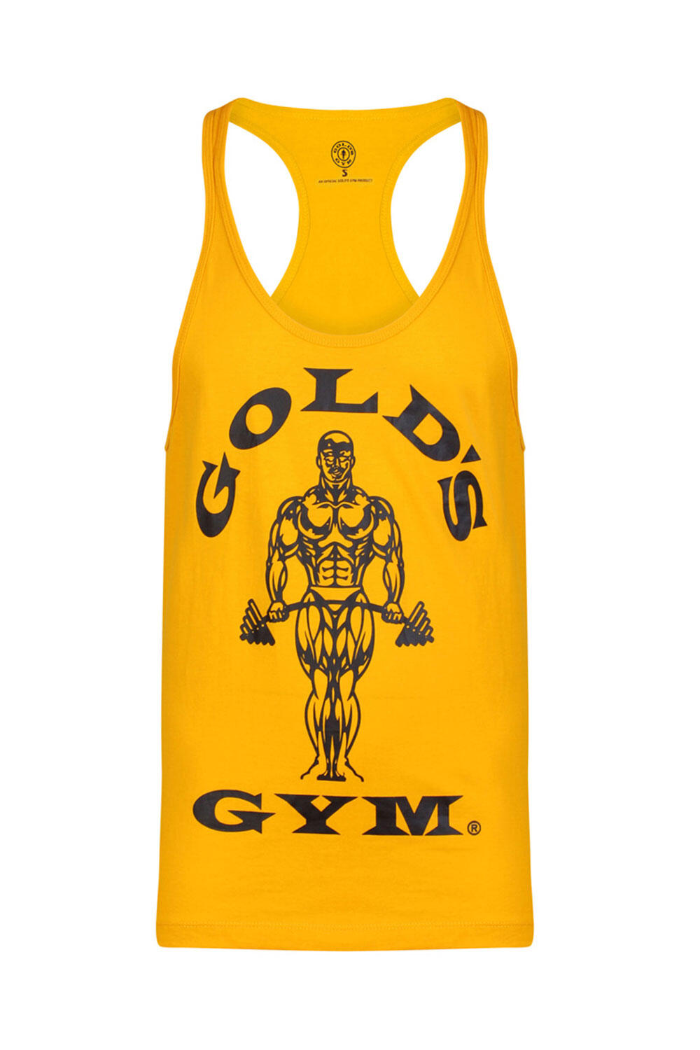 Men s Gold s Gym Muscle Joe Print Premium Stringer Vest GOLD S GYM