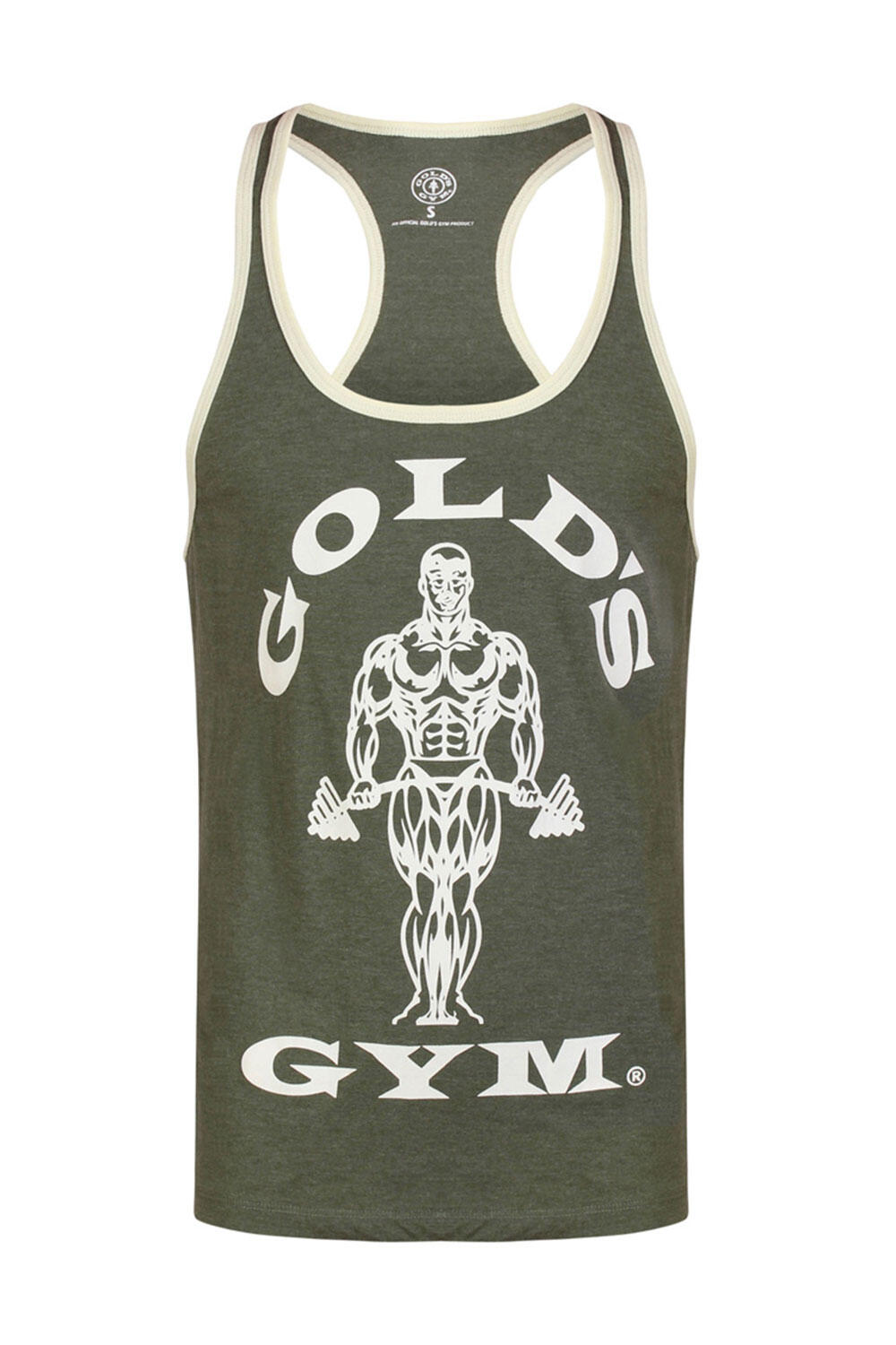 Men's Gold's Gym Contrast Muscle Joe Print Stringer Vest 3/5