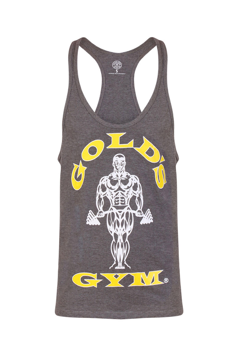 Men's Gold's Gym Muscle Joe Print Premium Stringer Vest 2/4