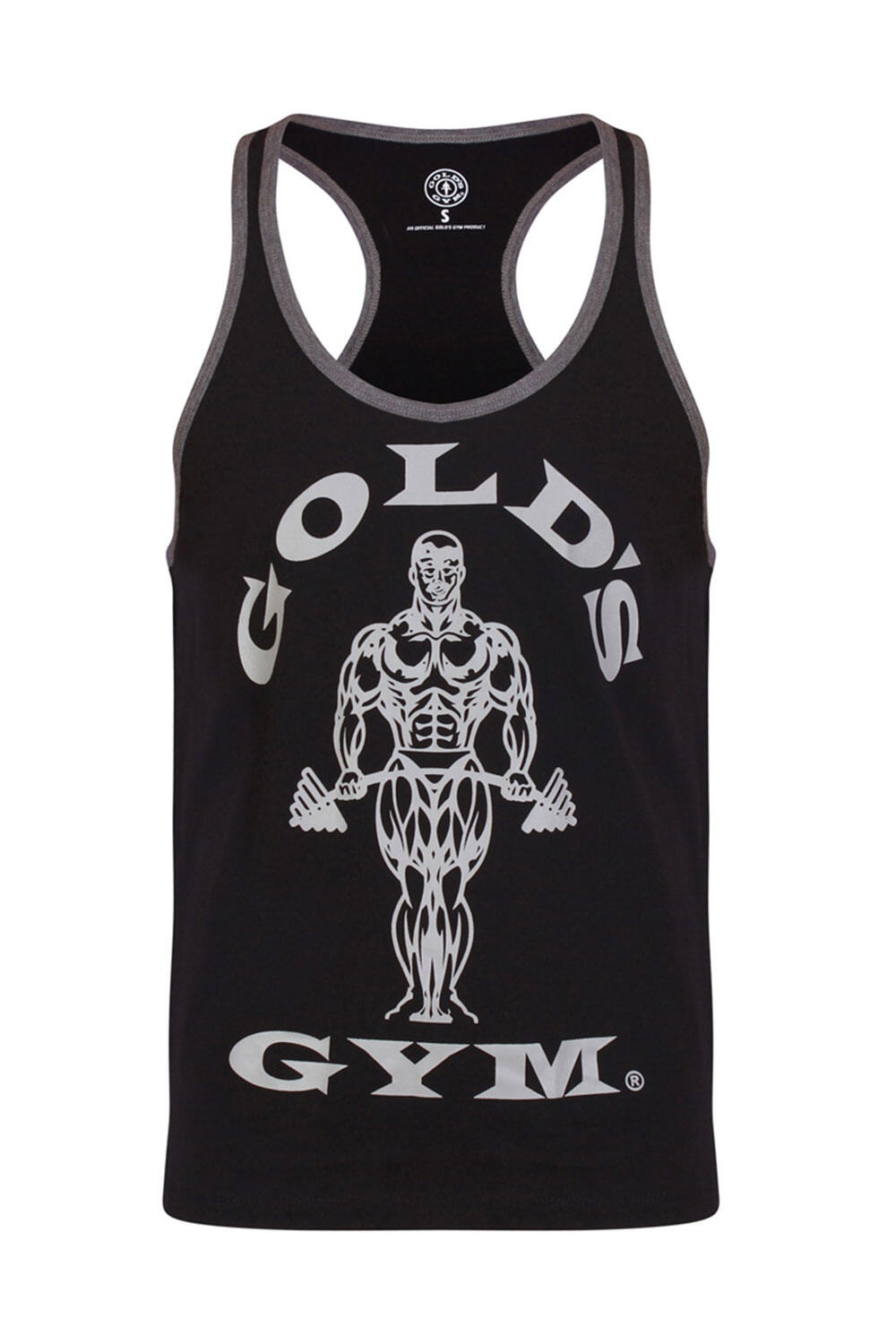 Men's Gold's Gym Contrast Muscle Joe Print Stringer Vest 3/5