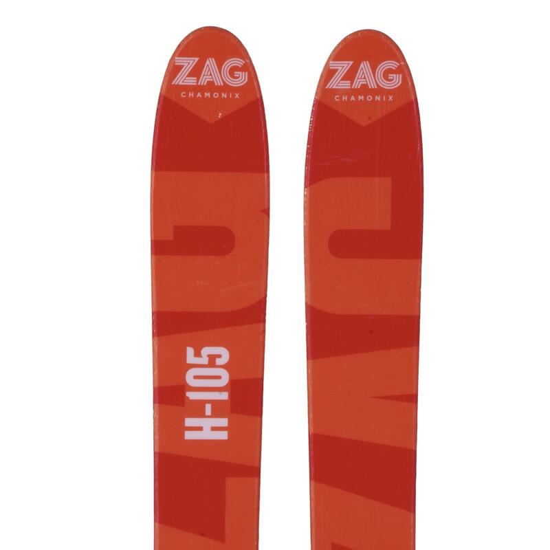 RECONDITIONNE - Ski Test Zag H 105 + Fixations - BON