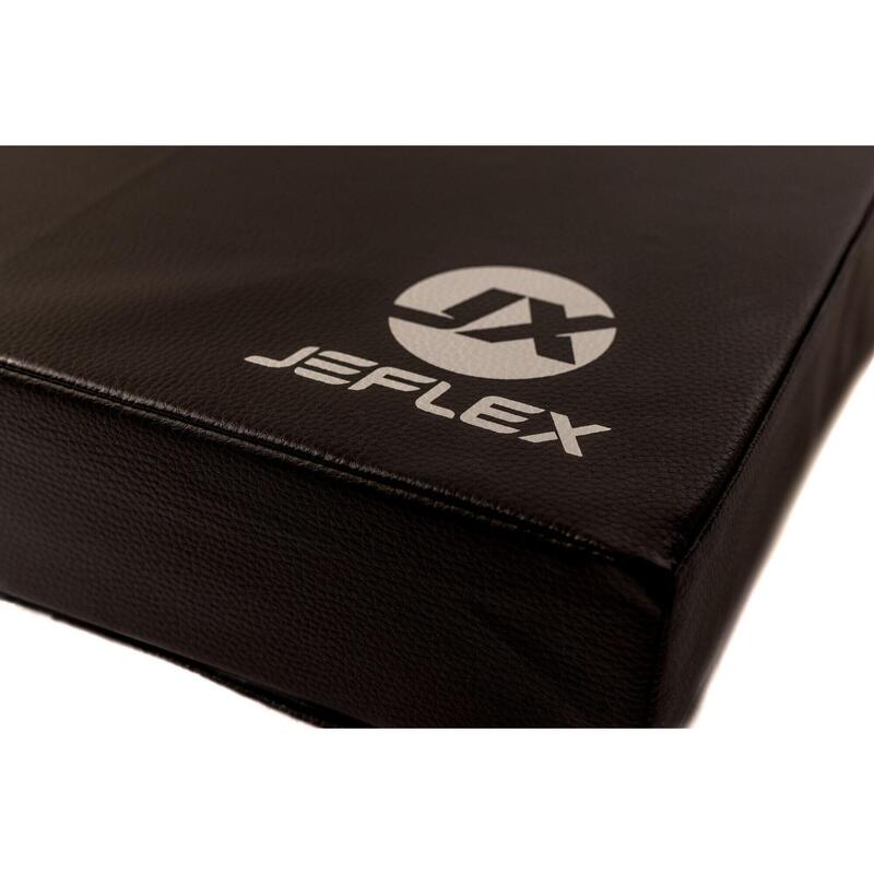 Sportmat 150 x 100 x 8 cm zwarte opvouwbare zachte vloermat Jeflex