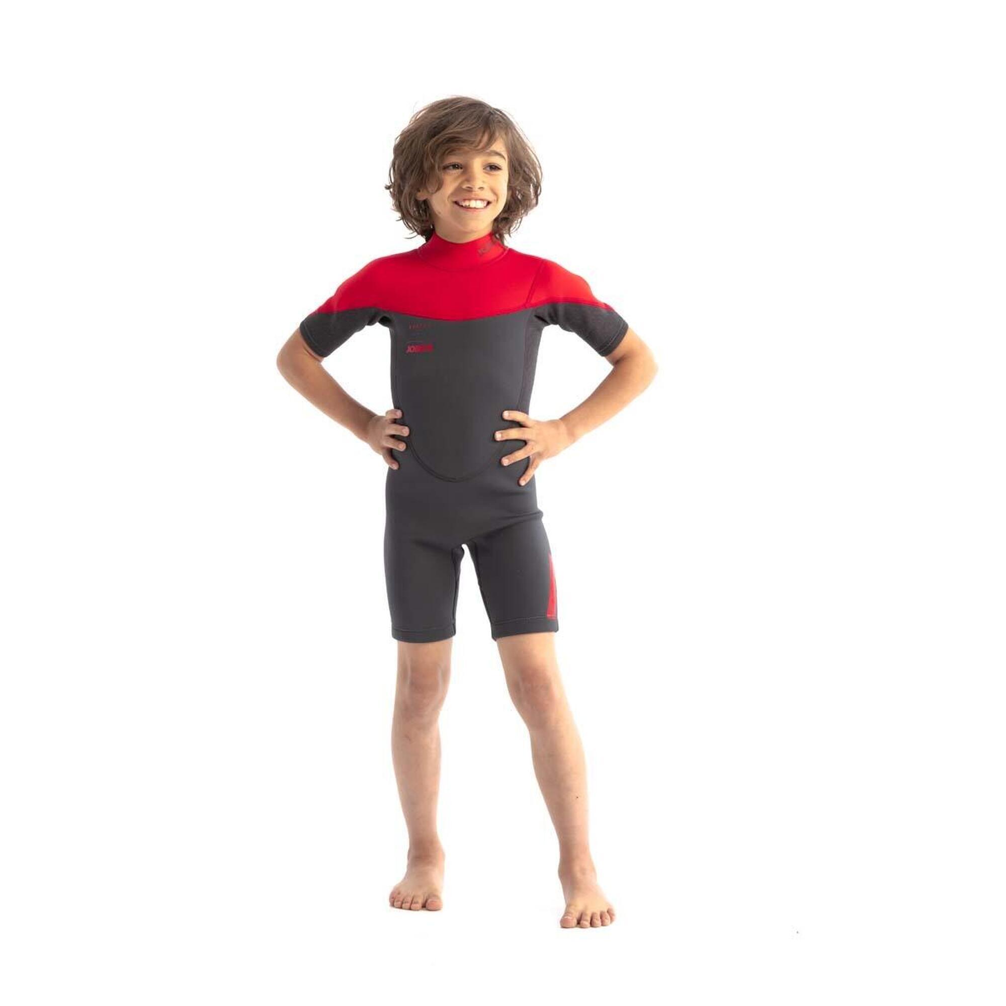 Jobe - Jobe Combinaison De Plongée  -  Unisexe  -  Boston 2mm Shorty - Shorty De Glisse - Noir|rouge - 176 - Decathlon