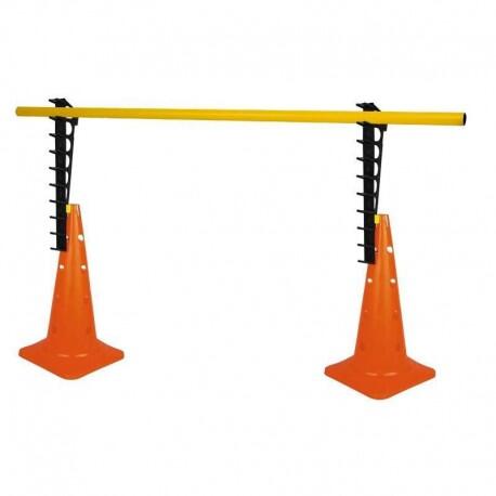 Règle adaptatrice pour cônes 32/40/50 cm avec support pour poteau et anneau 5/5