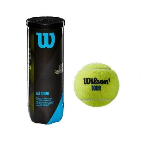 Balles De Tennis Tout Terrain TOUR PREMIER (Jaune)