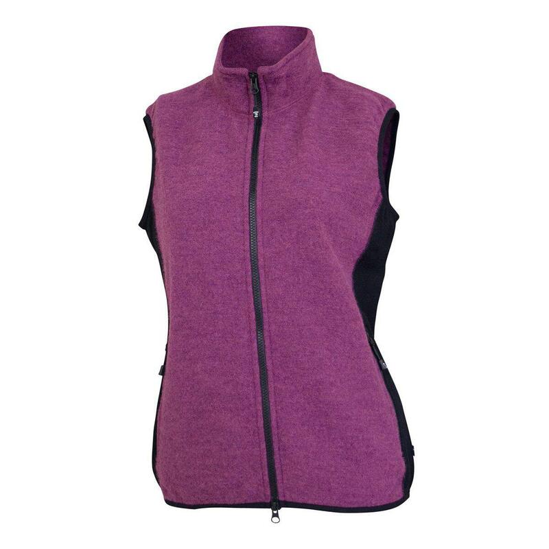 Dames vest Thi Cerise boiled wol met Lycra - sportief  - Roze