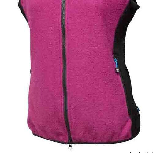 Cardigan femme Thi Cerise laine bouillie avec Lycra - sportif - Rose