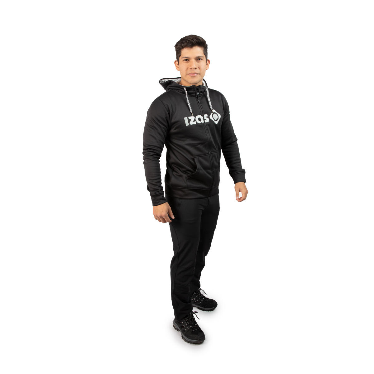 Mikina DUERO M JACKET Izas s kapucí a zipem – pohodlný střih 5/7