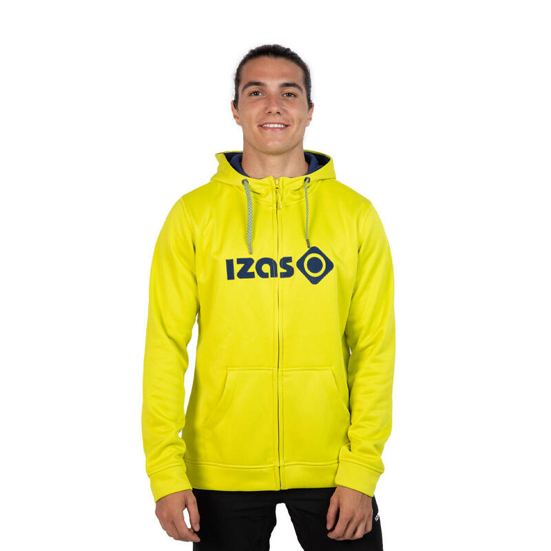 Izas DUERO M JACKET Felpa sportiva da uomo con cappuccio e zip