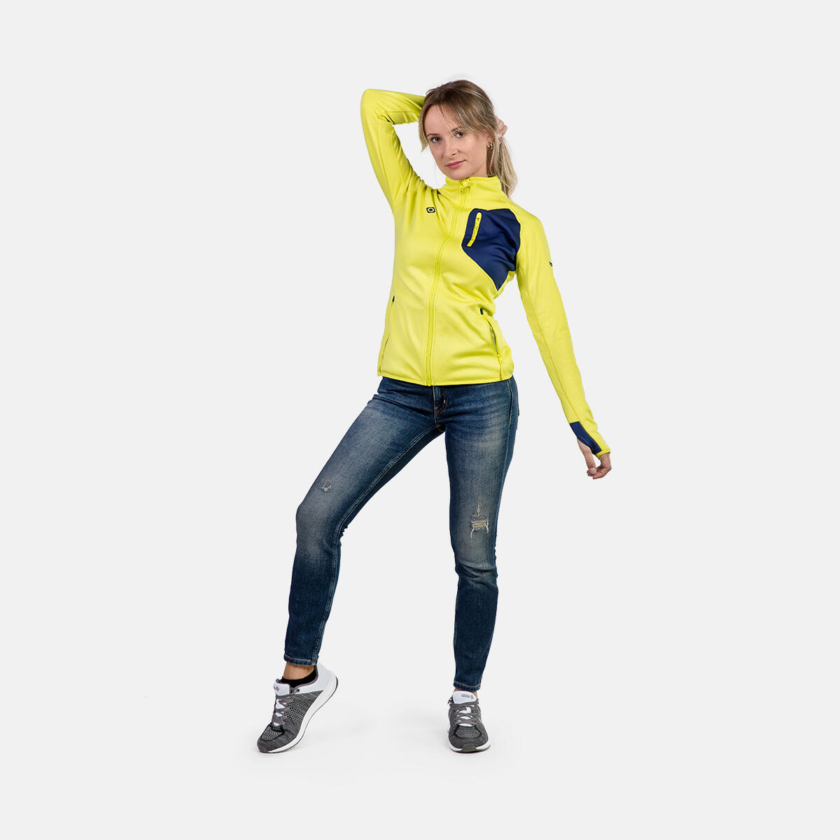 Veste trekking et d'alpinisme femmes avec doublure en tissu polaire KANJUT W 5/5