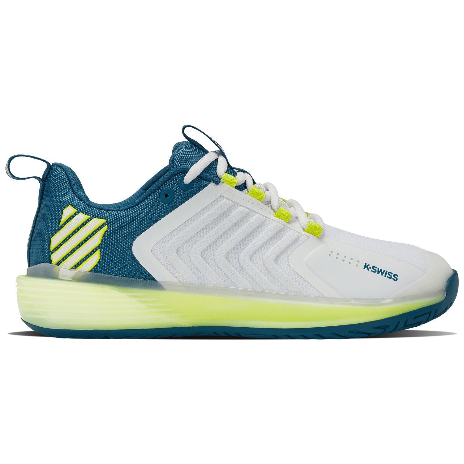 K-SWISS White And Yellow K-swiss Ultrashot 3 06988136 Shoes