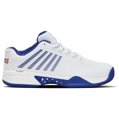 White and blue k-swiss hypercourt express 2 hb 06614197 wh/clscbl