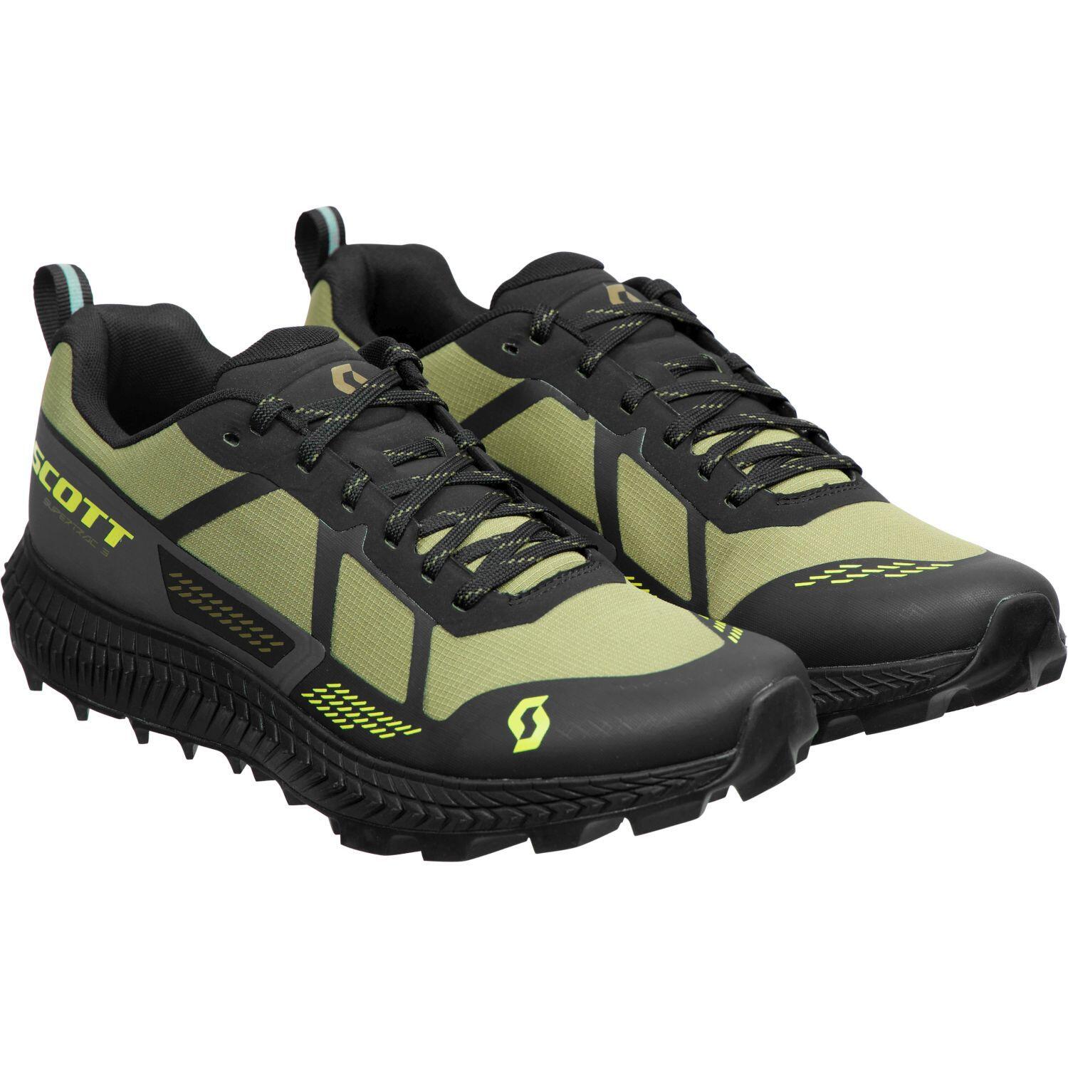 Zapatillas trail running hombre Scott SUPERTRAC 3 verde 3/4