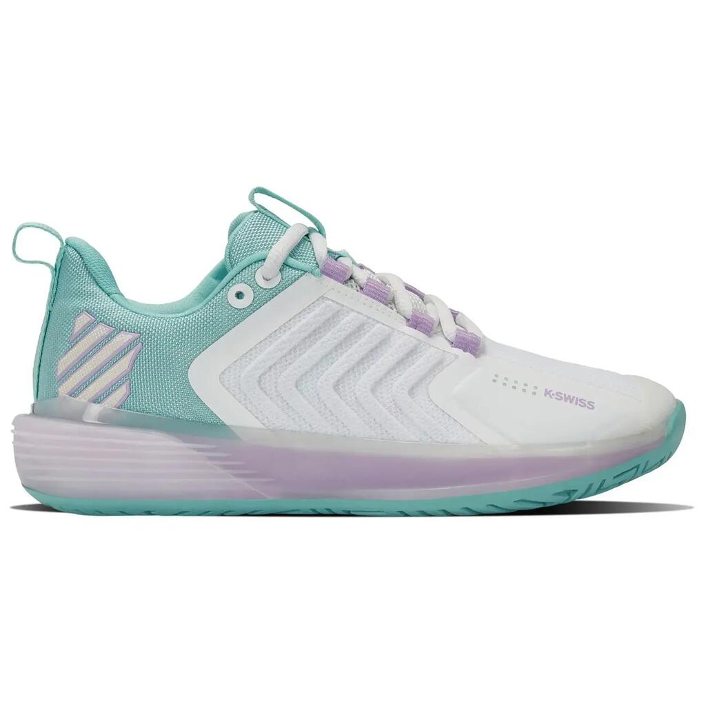 Kswiss Ultrashot 3 Blanco Azul Mujer 96988190