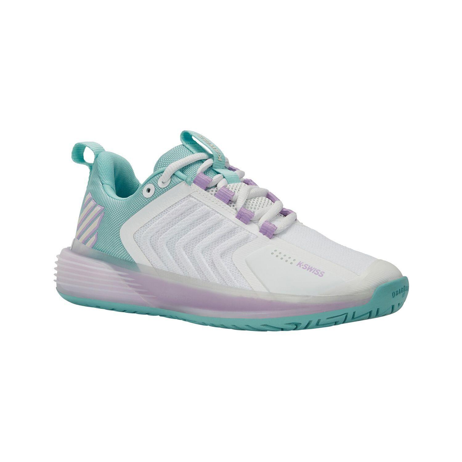 Scarpe Da Donna K-swiss Ultrashot 3 96988190 Bianche E Blu 3/5