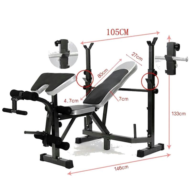 Relativamente Completamente seco Colector Banco musculación multiestación con rack para pesas reclinable Fitness Tech  | Decathlon
