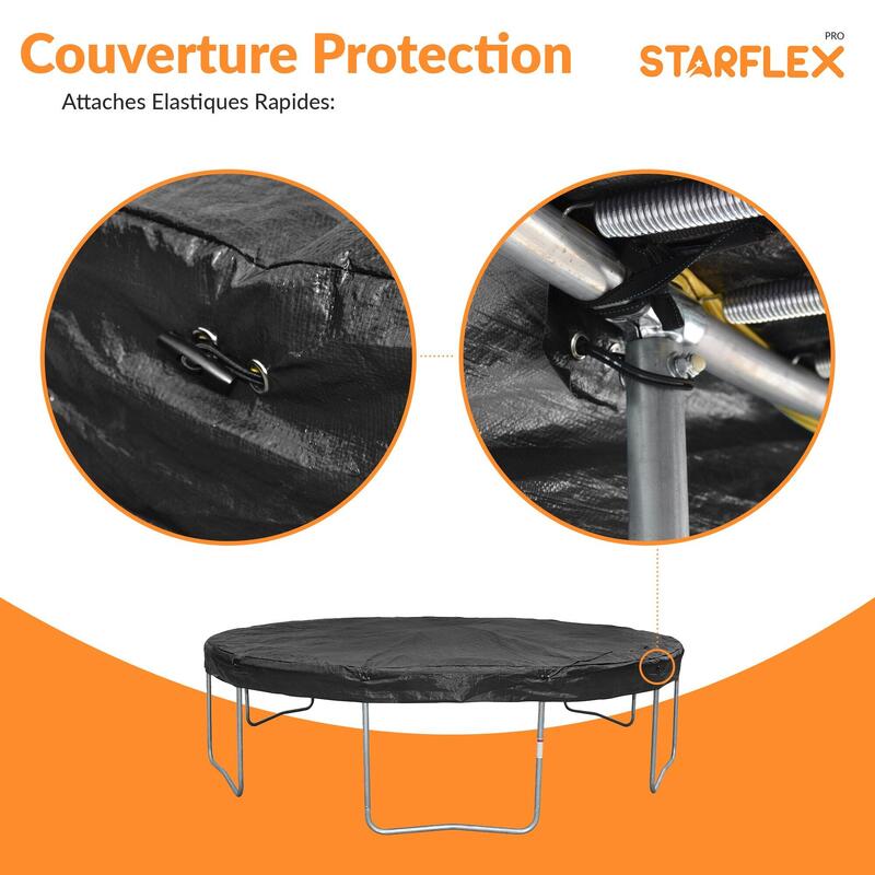 Bâche de Protection pour Trampoline Ø 305 cm résistant aux UV 180 GR/M²