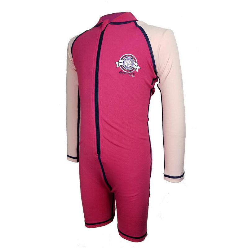 Kid's 1.5mm Thick Thermal Fleece Suit - PINK