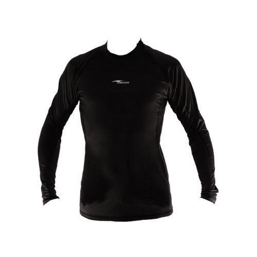 Adults 1 mm Thermal Fleece Top - BLACK