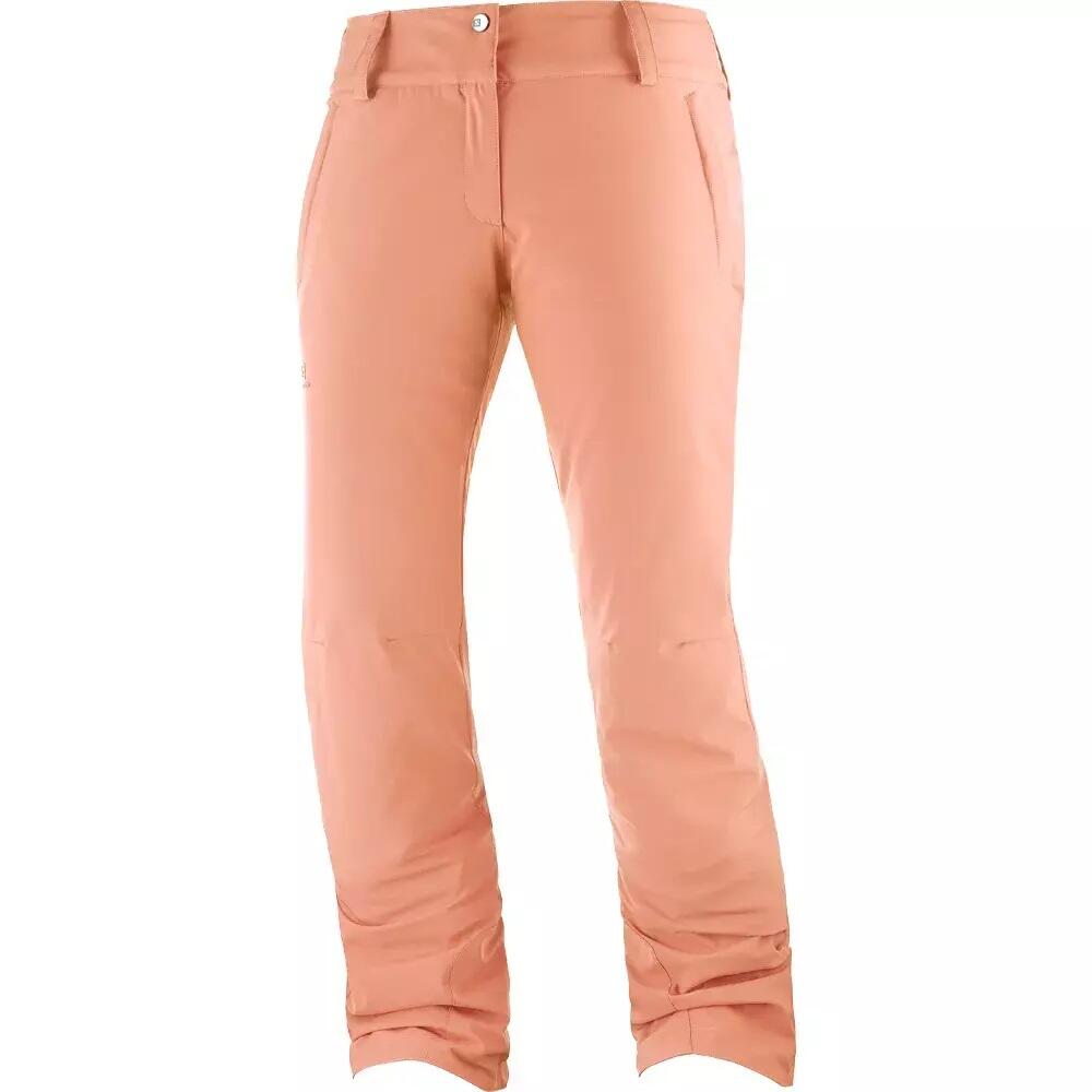Pantaloni de schi pentru femei Salomon Strike portocaliu