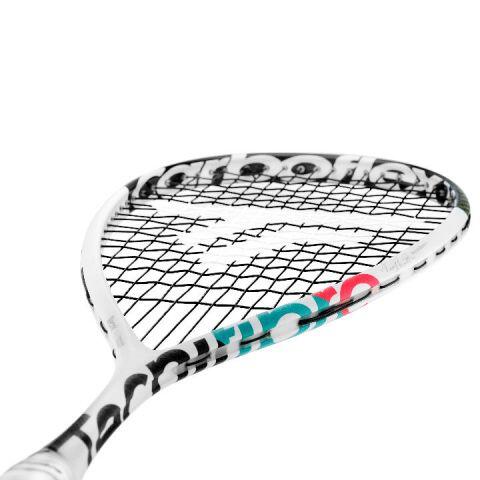 Carboflex X Top 125NS  Unisex Carbon Fiber Squash Racket- White