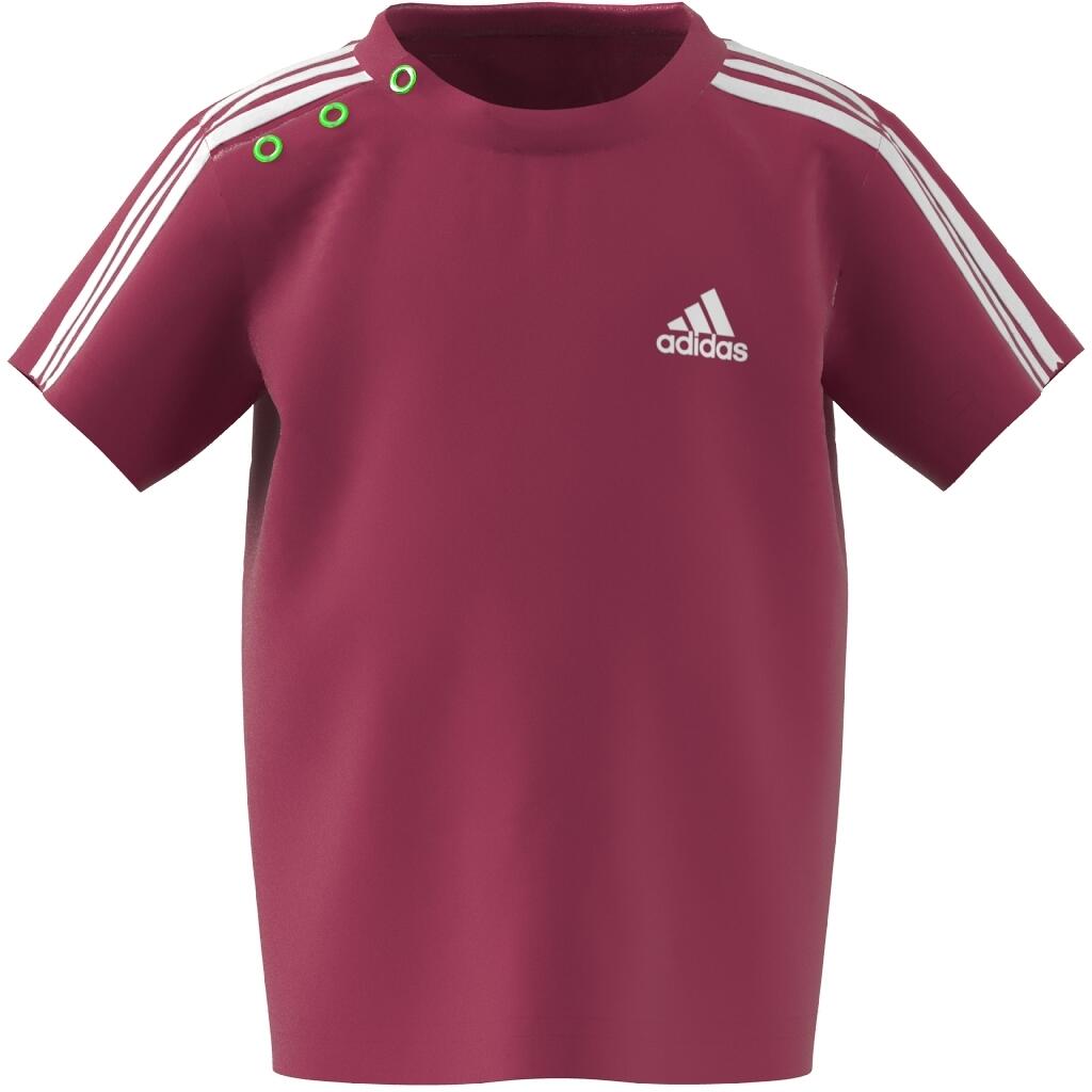 T-shirt bambina adidas fucsia in cotone 4/5