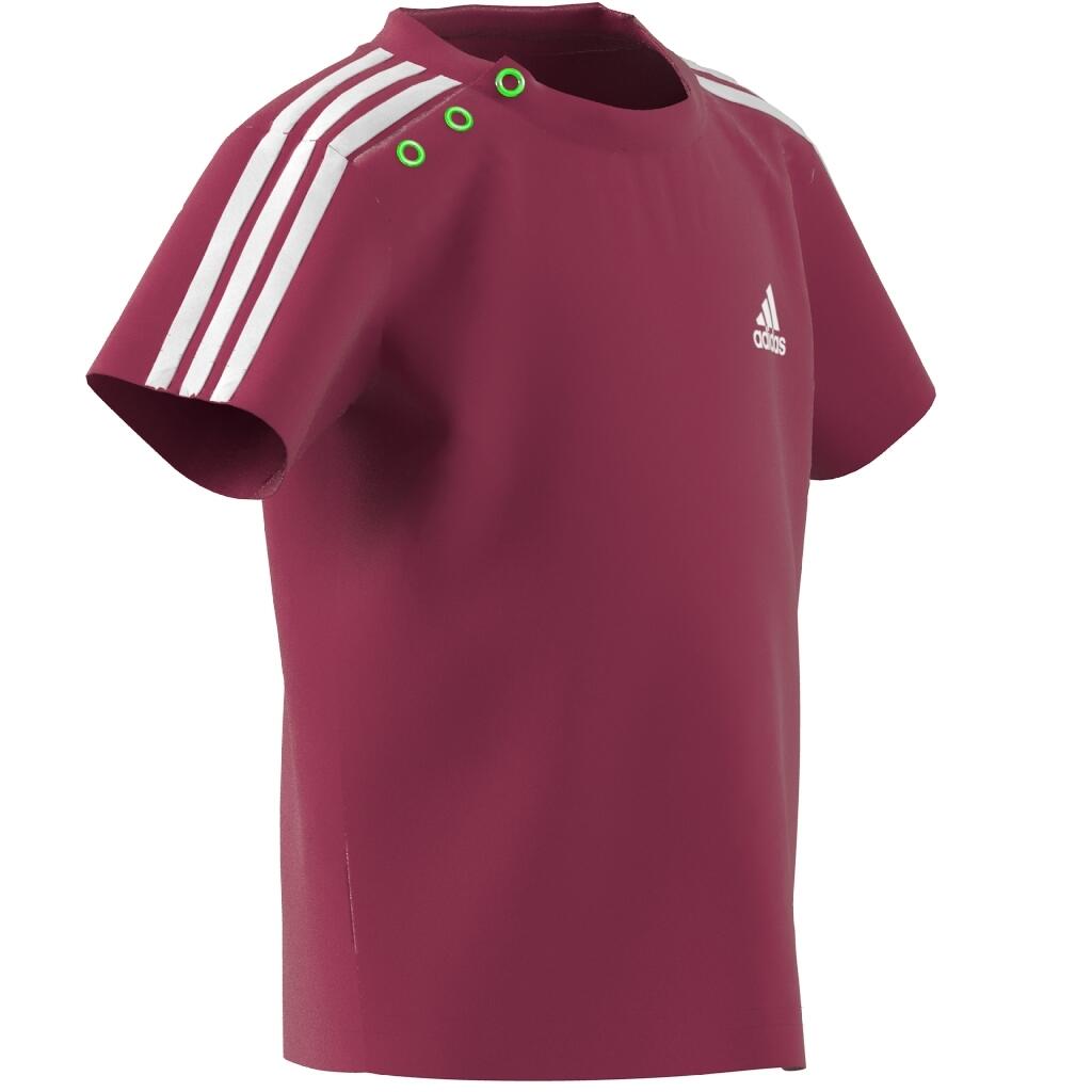 T-shirt bambina adidas fucsia in cotone 5/5