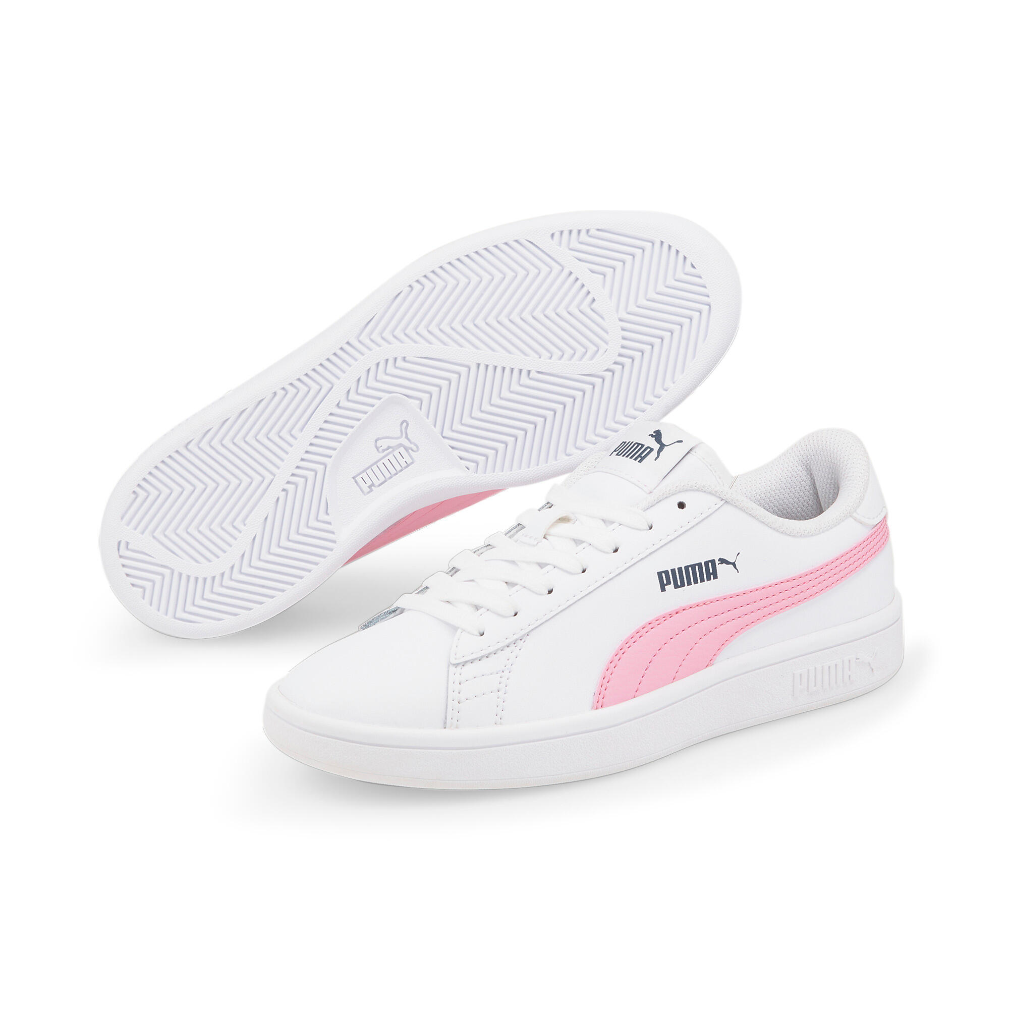 Puma Zapatillas Smash V2 De Niño Blanco/rosa 2/6