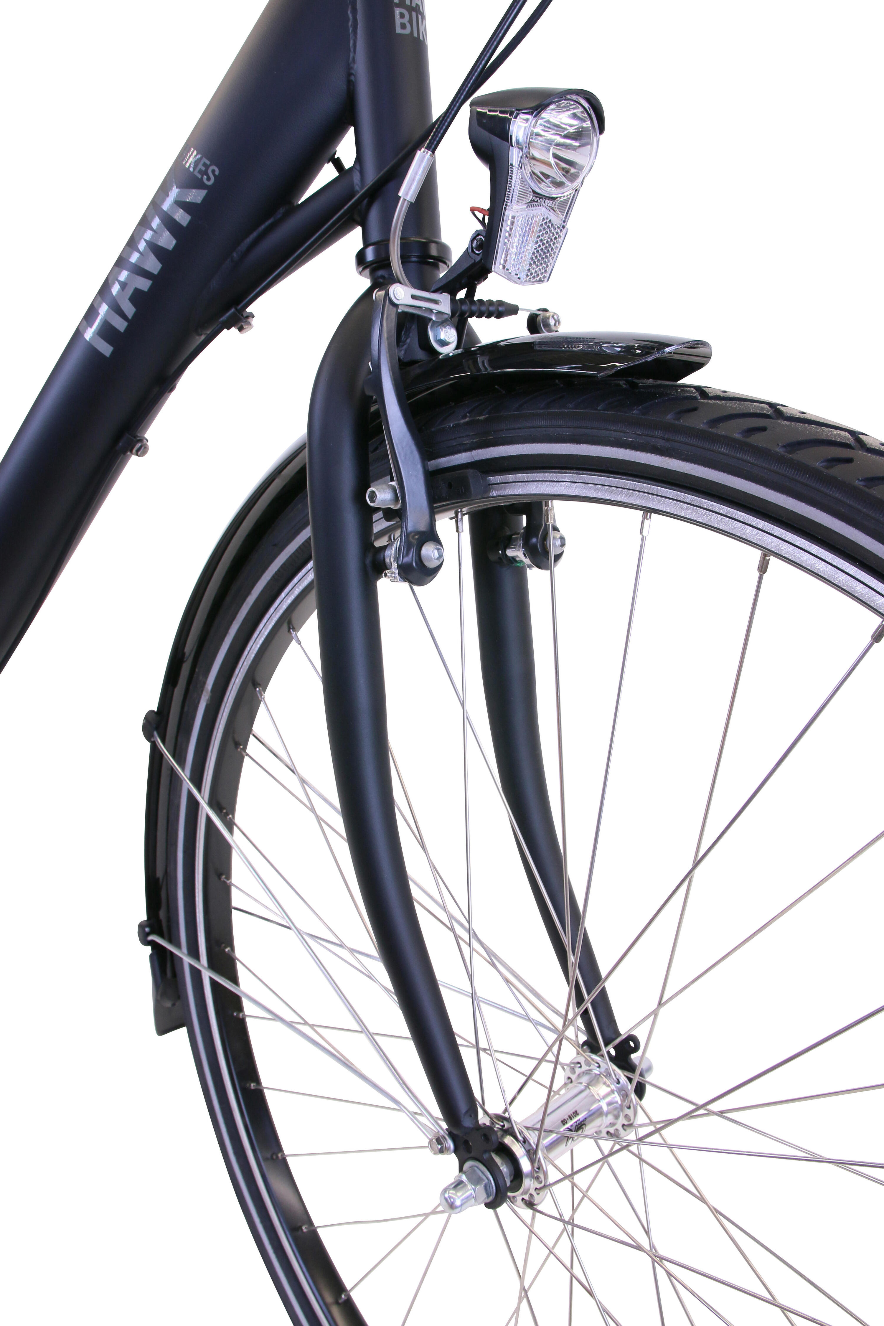 HAWK City Wave Premium Damen Fahrrad 26 Zoll Schwarz 3-Gang Nabenschaltung 3/5