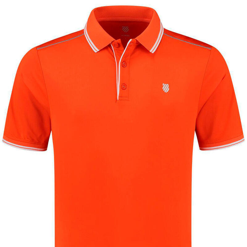 Polo de tenis y padel hombre kswiss HYPERCOURT 4 naranja