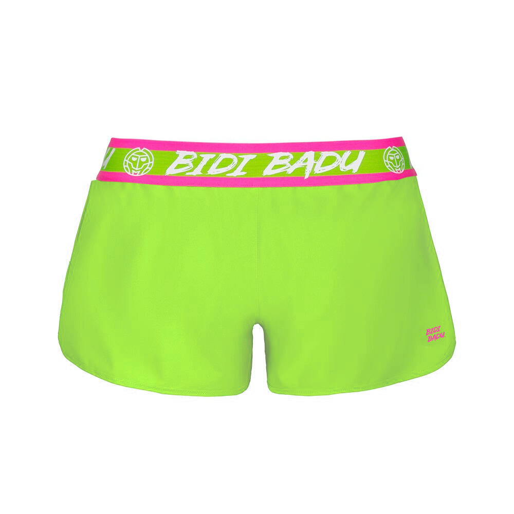Short Bidi Badu Tiida Verde Neon Rosa Mujer 2/6