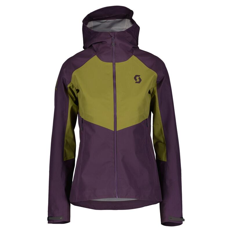 Chaqueta ultraligera de montaña mujer Scott EXPLORAIR LIGHT DRYO 3L morado