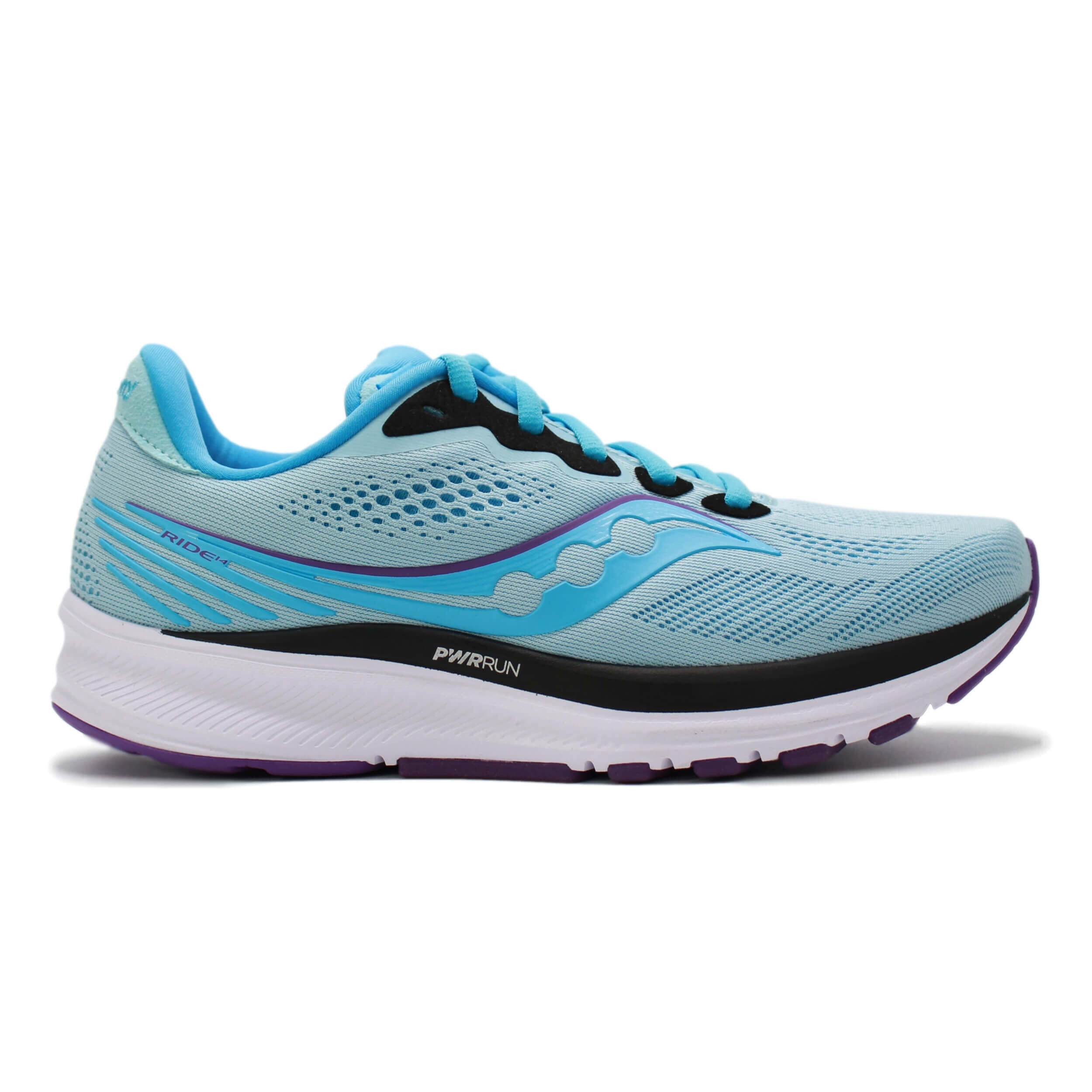 Saucony Ride 14 Womens Shoe  Powder/Concord 1/5