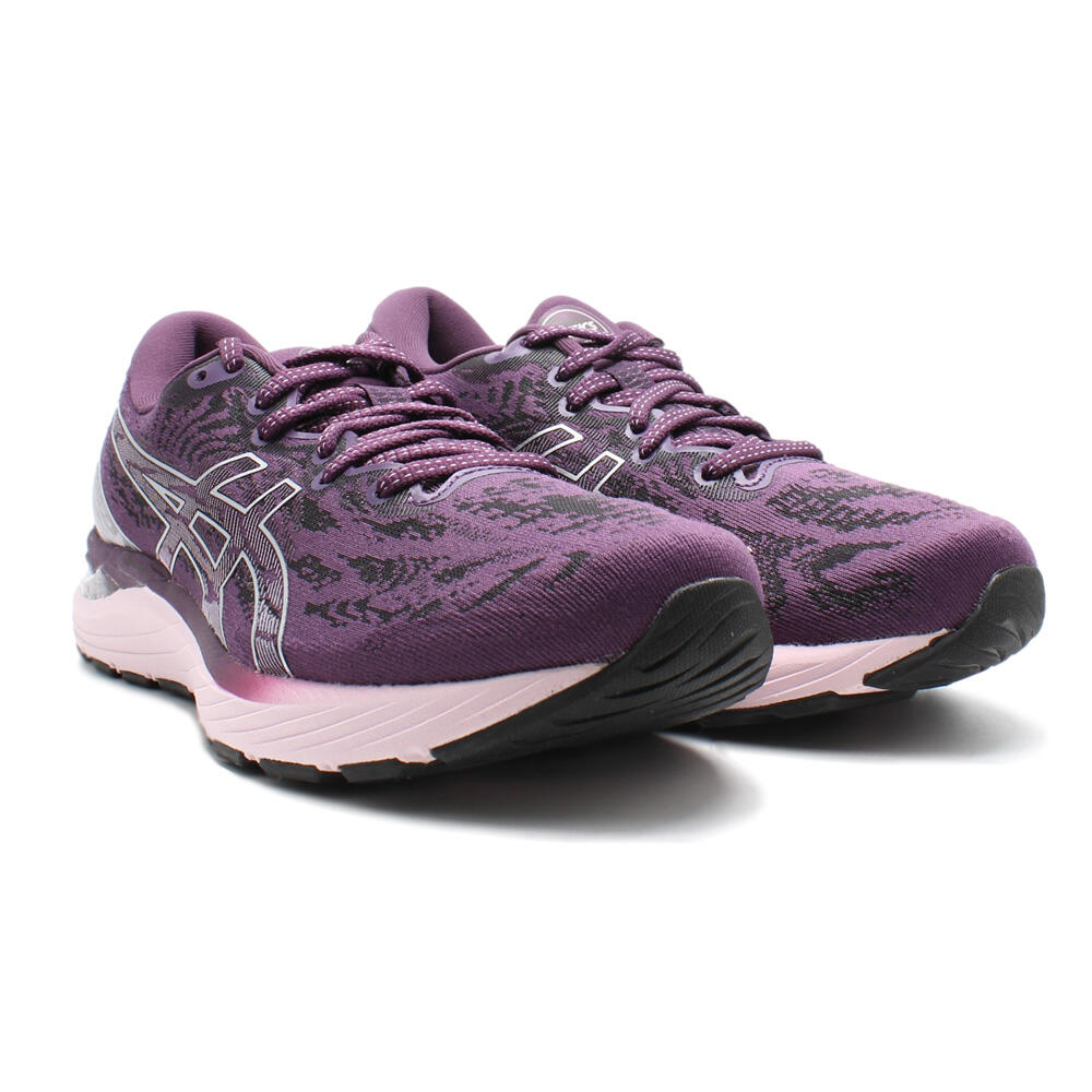 ASICS Womens Gel-Cumulus 23 Running Shoes Deep Plum/Pure Silver - 4 UK 4/7