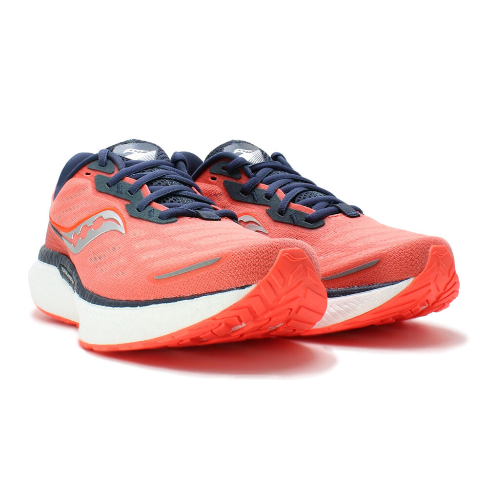 Saucony Womens Triumph 19 Running Shoes Sunstone/Night 4/5