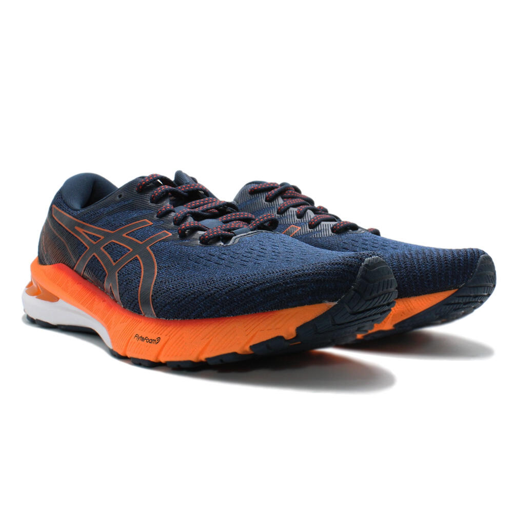 ASICS Mens GT-2000 10 Running Shoes Mako Blue/Shocking Orange - 10 UK 4/7