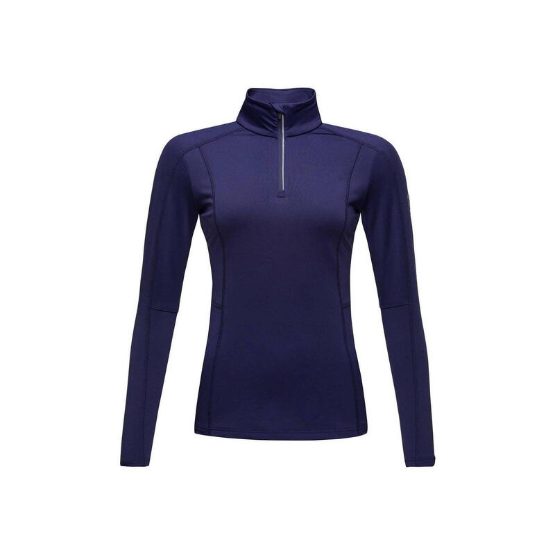 Bluza narciarska damska Rossignol W CLASSIQUE 1/2 zip termo granatowa