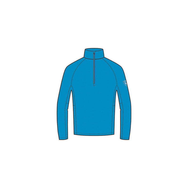 Bluza narciarska męska Rossignol CLASSIQUE 1/2 Zip termo niebieska
