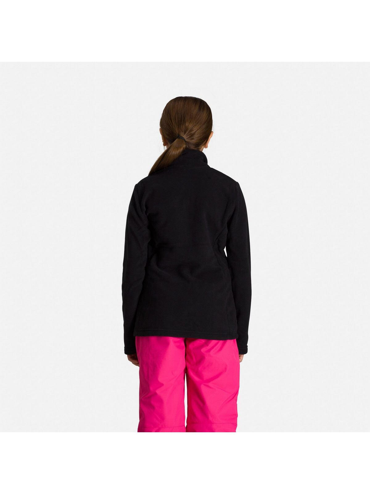 Polar narciarski dla dzieci Rossignol Girl 1/2 Zip Fleece czarny 2/2