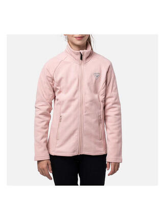 Bluza narciarska dla dzieci Rossignol Girl Fz Clim pudrowa