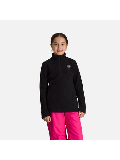 Polar narciarski dla dzieci Rossignol Girl 1/2 Zip Fleece biały