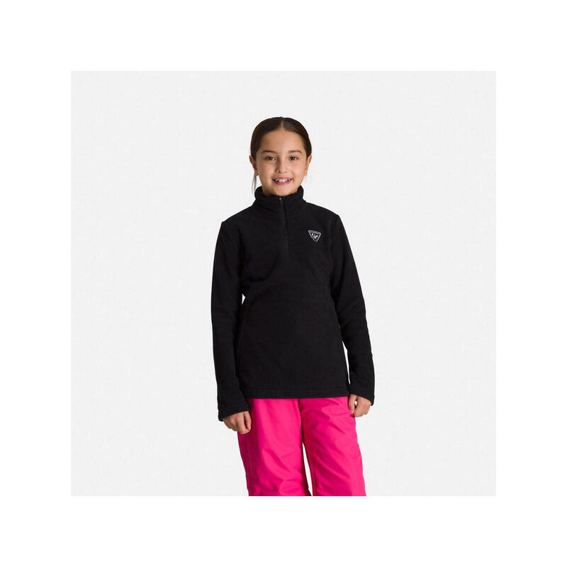 Polar narciarski dla dzieci Rossignol Girl 1/2 Zip Fleece czarny