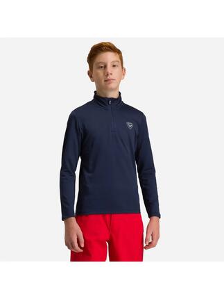 Bluza narciarska dla dzieci Rossignol Boy 1/2 Zip Warm Stretch granatowa